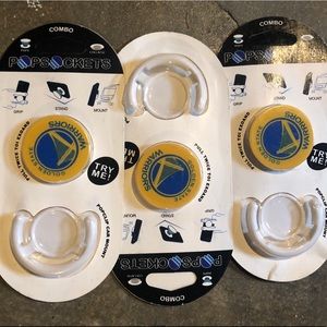 3 golden state warriors cell Phone Grip mounts